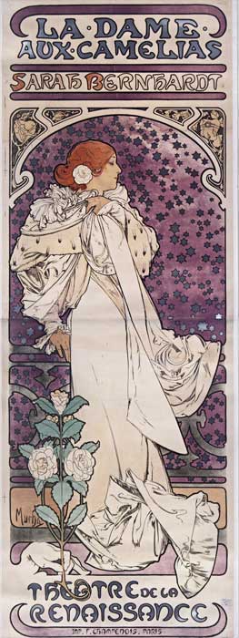 A.Mucha, A kaméliás hölgy, 1896